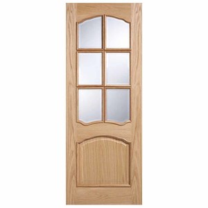 Riviera RM2S Unfinished Oak with Clear Bevelled Glass