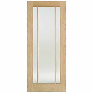 Lincoln 3P Prefinished Oak with Clear Glass