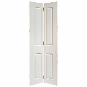 4 Panel Bi-Fold White Moulded Textured