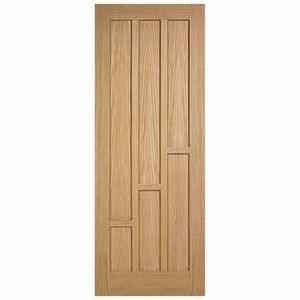 Coventry 6P Unfinished Oak Fire Door (FD30)