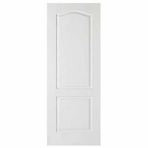 Classical 2P White Moulded Textured Fire Door (FD30)