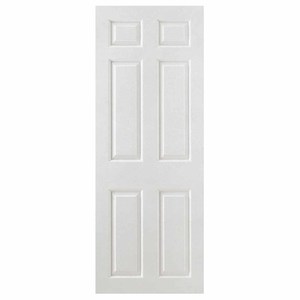 6 Panel White Moulded Smooth Fire Door (FD30) LPD
