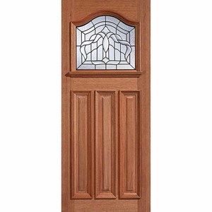 Estate Crown Hardwood External Door Leaded Double Glazed