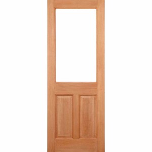 2XG Hardwood External Door Clear Double Glazed - LPD