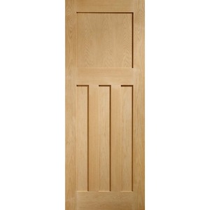 DX Unfinished Oak Fire Door (FD30)