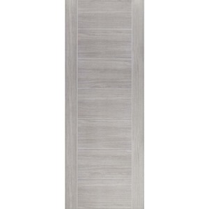 Palermo White Grey Prefinished Laminate Fire Door (FD30)