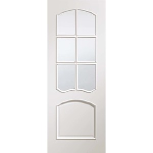 Riviera Prefinished White with Clear Bevelled Glass