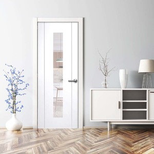 Forli Prefinished White with Aluminium Inlays & Clear Glass