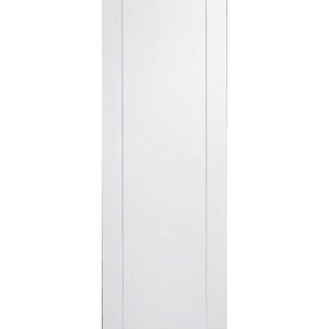 Forli Prefinished White Fire Door with Aluminium Inlays (FD30)