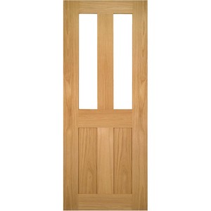 Eton Unfinished Oak with Clear Glass