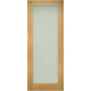 Walden Unfinished Oak with Frosted Glass