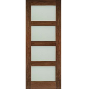 Coventry Prefinished Walnut with Frosted Glass