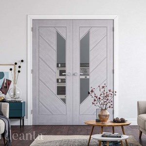 Torino Prefinished Light Grey Ash with Clear Glass