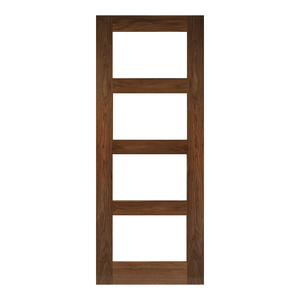 Coventry Prefinished Walnut Fire Door with Clear Glass (FD30)