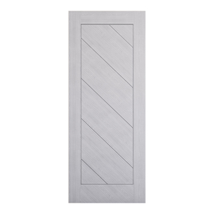 Torino Prefinished Light Grey Ash Fire Door (FD30)