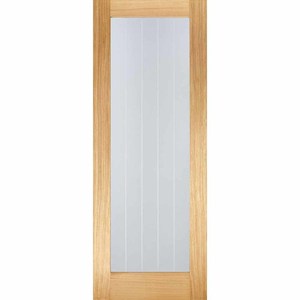 Mexicano Full Light Prefinished Oak with Clear Glass