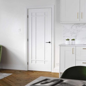 Manhatten White Primed Fire Door (FD30)